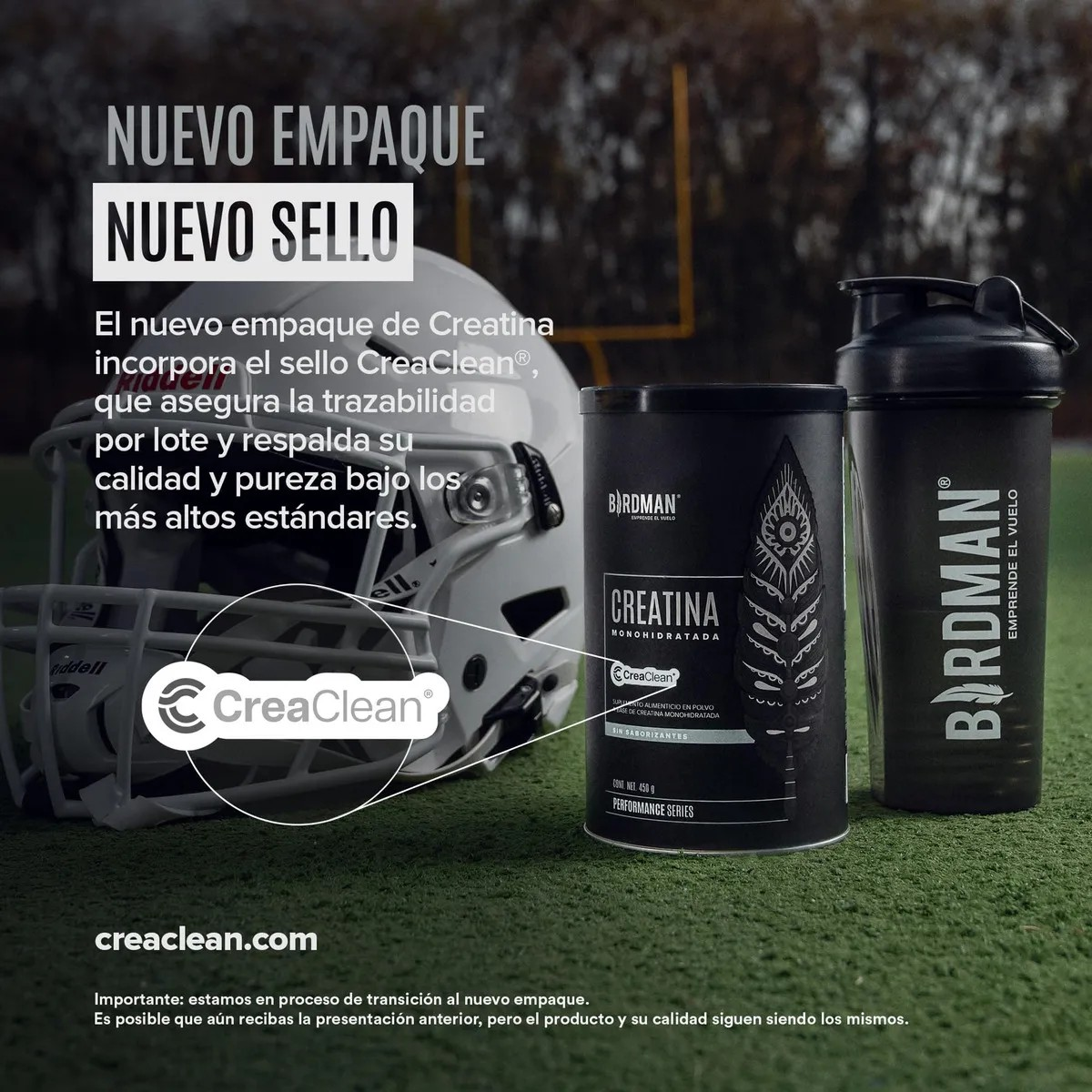 Birdman Creatina Monohidratada En Polvo de Alta Pureza Sabor Natural