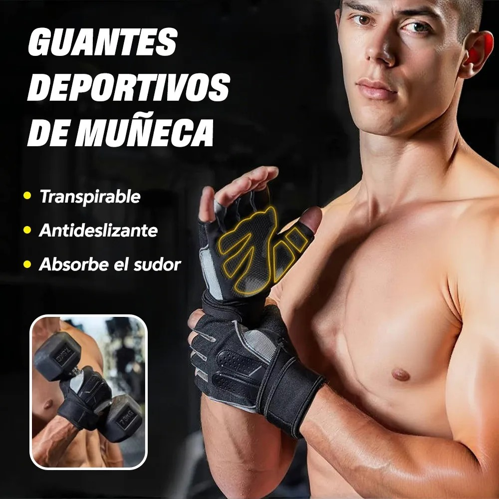 Guantes Para Gym & Crossfit - Unisex -levantamiento De Pesas