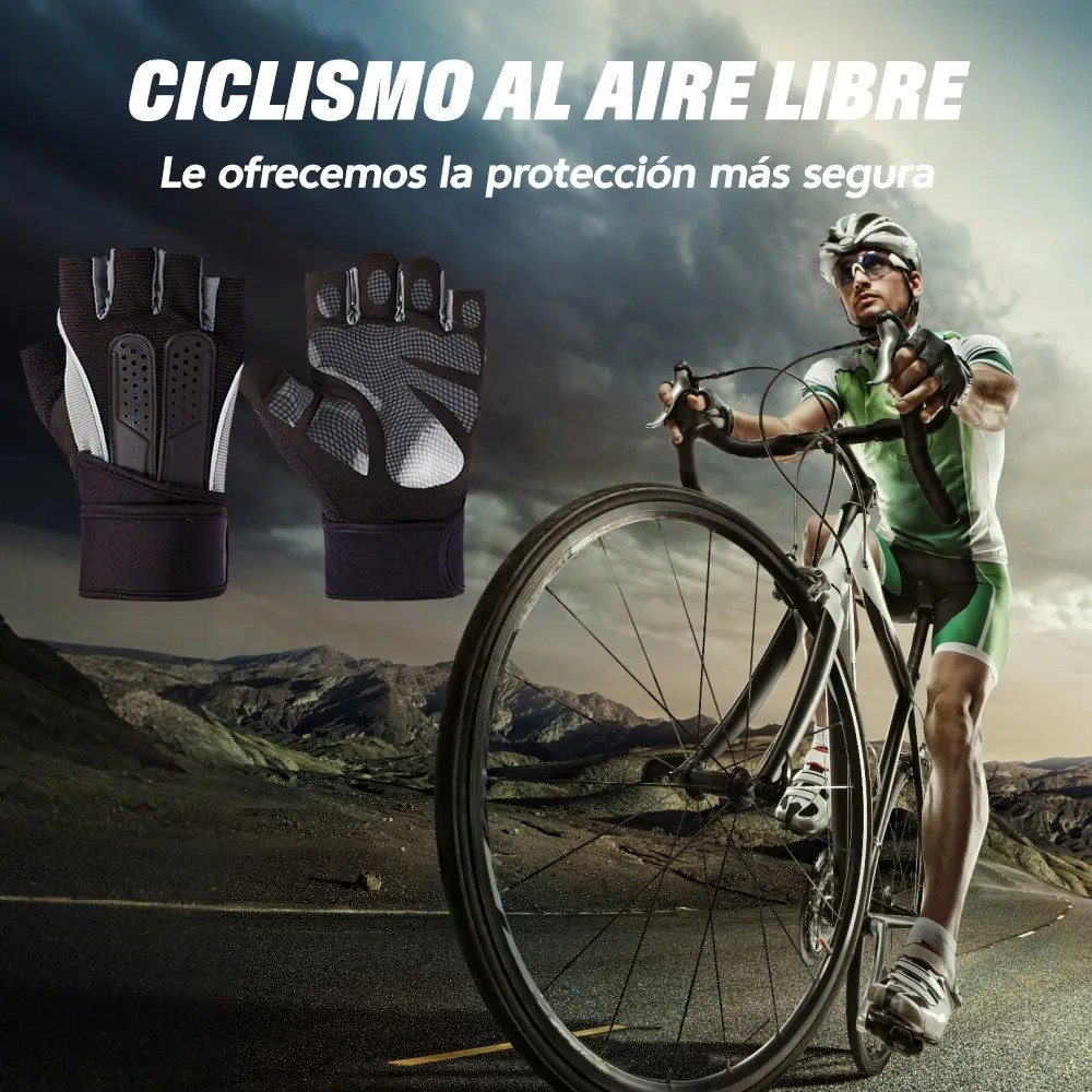 Guantes Para Gym & Crossfit - Unisex -levantamiento De Pesas