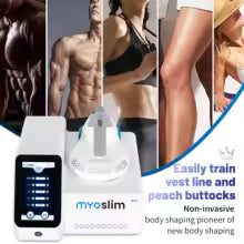 Myoslim, último producto, cuerpo electromagnético portátil Personal, adelgazamiento muscular, estimula la eliminación de grasa, máquina para esculpir