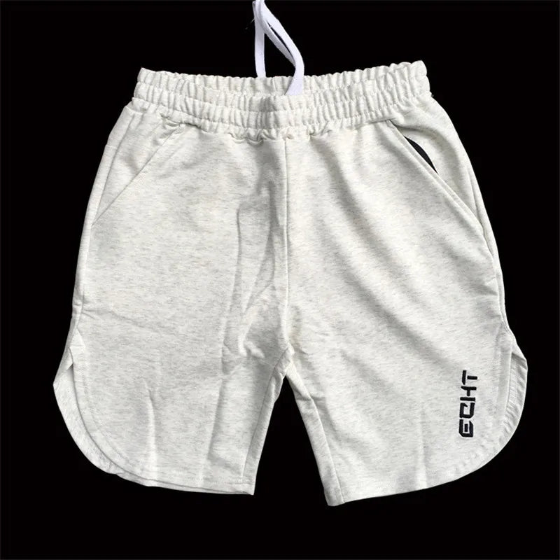Men Gym Cotton Shorts Running Jogging Sport Gym Fitness Bodybuilding Bermuda Male Summer Crossfit Workout Training Short Pants