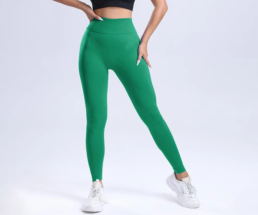 Women V Back Seamless  Leggings Gym Outfit Fitness leggings Outdoor Yoga Pants Push Up Tights running leggings