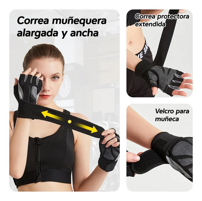 Guantes Para Gym & Crossfit - Unisex -levantamiento De Pesas