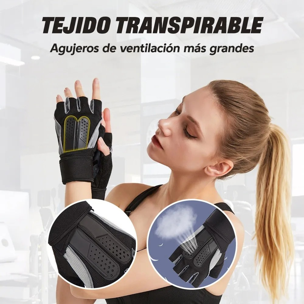 Guantes Para Gym & Crossfit - Unisex -levantamiento De Pesas