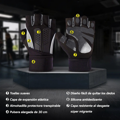 Guantes Para Gym & Crossfit - Unisex -levantamiento De Pesas