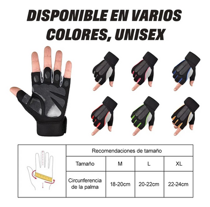 Guantes Para Gym & Crossfit - Unisex -levantamiento De Pesas