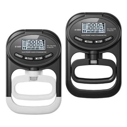 Dinamómetro electrónico portátil para medir la fuerza de agarre, recargable por USB, adecuado para diversas actividades de entrenamiento