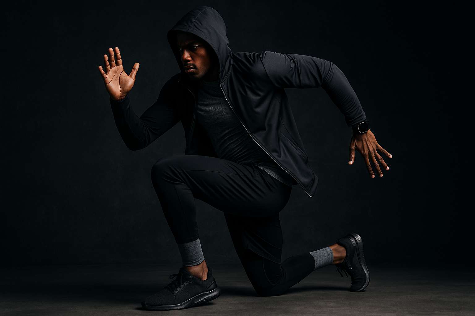 moda en forma modo deportivo fondo oscuro