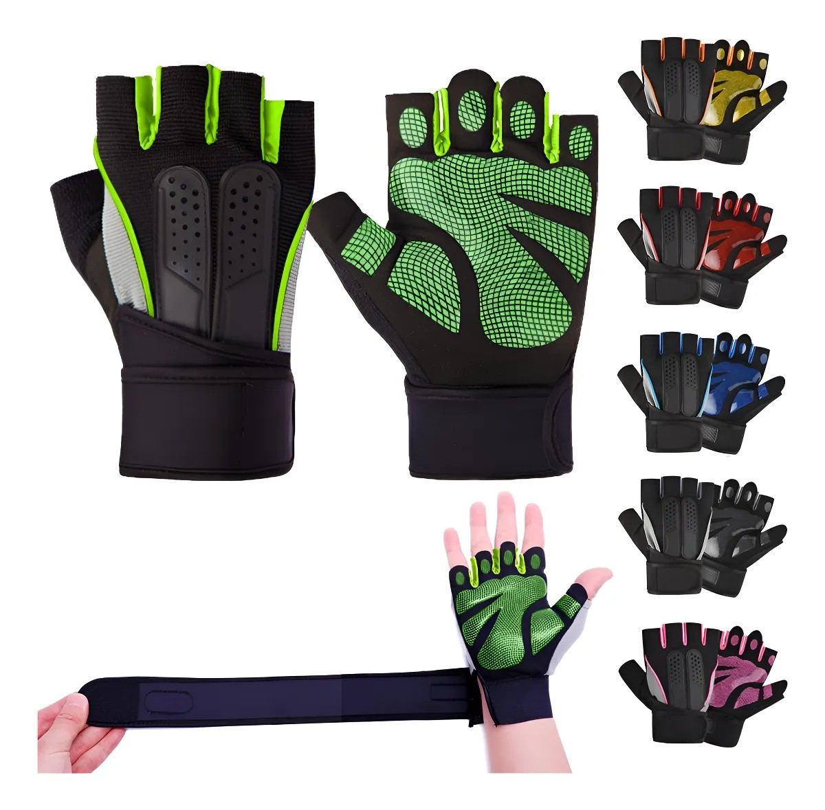 Guantes Para Gym & Crossfit - Unisex -levantamiento De Pesas