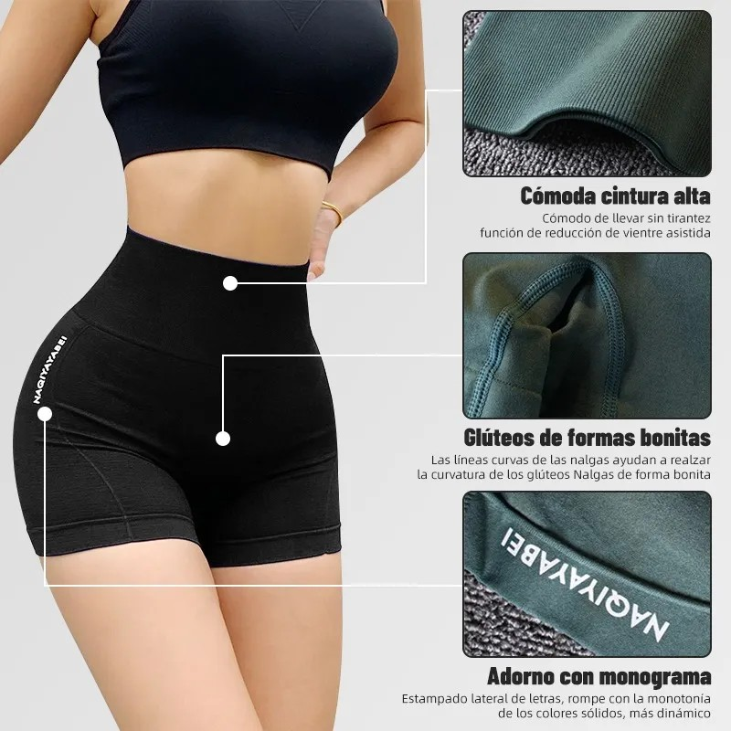 Shorts Deportivos Mujer Para Yoga Gym Dama Fitness Sexy