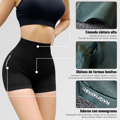 Shorts Deportivos Mujer Para Yoga Gym Dama Fitness Sexy