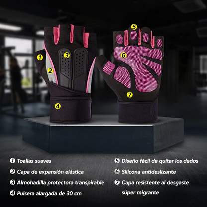Guantes Para Gym & Crossfit - Unisex -levantamiento De Pesas