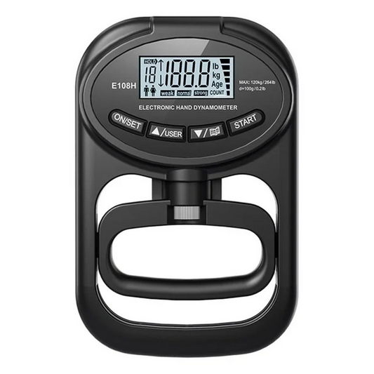 Dinamómetro electrónico portátil para medir la fuerza de agarre, recargable por USB, adecuado para diversas actividades de entrenamiento
